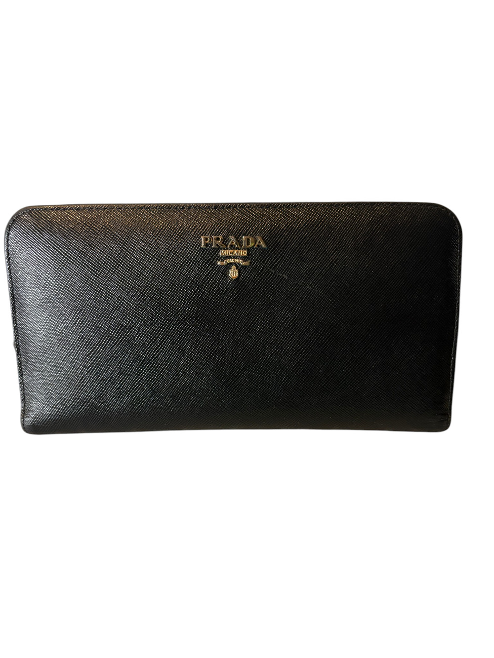 7492 - Prada Saffiano Leather Continental Wallet with box